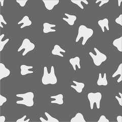 Fototapeta na wymiar seamless pattern with tooth