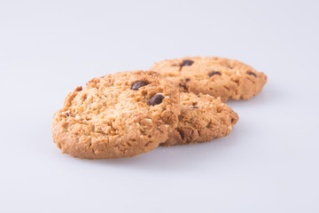 cookies. chocolate cookies on the background