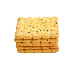 Cracker isolated on white