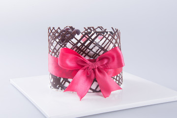 cake, birthday Ice-cream cake on the background