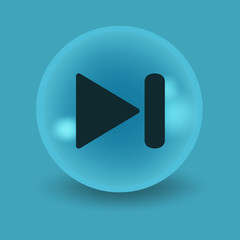 Flat modern design with shadow icon player