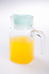orange juice on a background