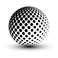 Abstract Halftone sphere