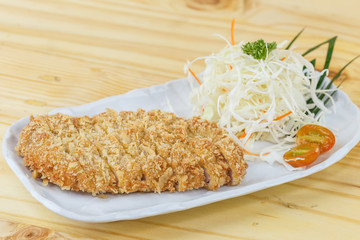 Traditional japanese food, Fried pork (Tonkatsu)