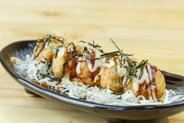 Traditional japanese food, Deep fried Octopus Ball or Takoyaki