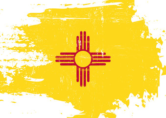 Scratched New Mexico Flag