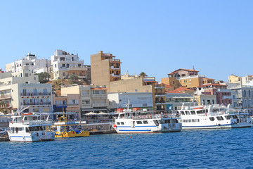 Fototapeta na wymiar Crète, ville de Agios Nikolaos
