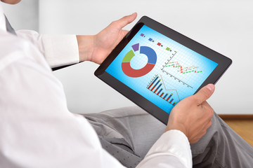 touch pad with stock chart