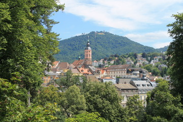Fototapeta na wymiar Vue sur Baden-Baden (Allemagne)