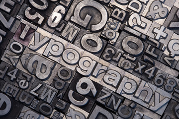 Bleisatz Buchstaben