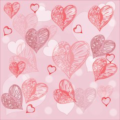 Romantic background -  vector