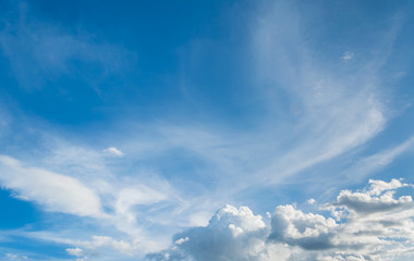 image of blue clear sky for background usage.