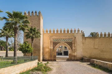 Zelfklevend Fotobehang Bab Lamar is the old gate in Fes, Morocco © kessudap