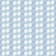 Fototapeta premium Pattern with pairs of blue diamond shapes with relief effect