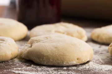 Fototapeta premium fresh dough ready for baking