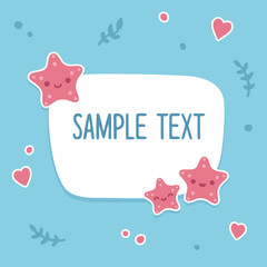 Starfish text template