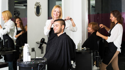 man in the barbershop