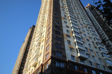 Fototapeta na wymiar Modern block of flats elite urban housing
