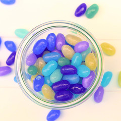 Blaue Jellybeans