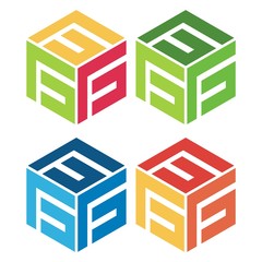 Letter F or G Logo - Shaped Hexagon