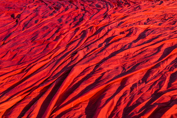 Background of red cloth balloon.