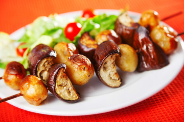 Eggplant skewers