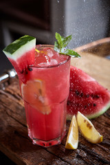 Homemade watermelon lemonade 