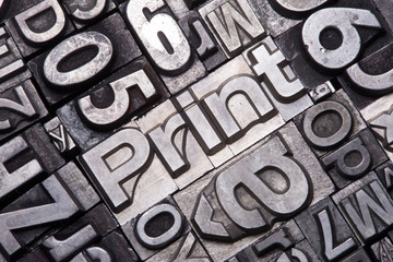 Bleisatz Buchstaben