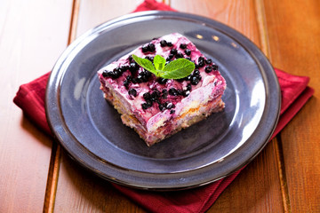 Blueberry tiramisu