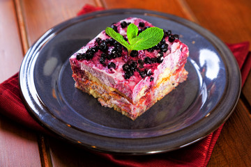 Blueberry tiramisu