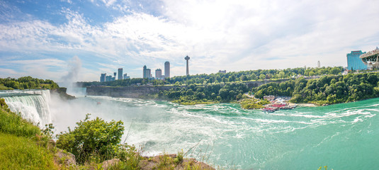 Niagara Falls American Falls and Bridal Veil Falls USA