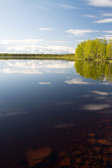 See in Lappland, Finnland