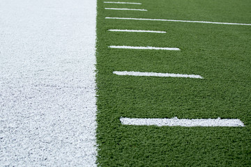 Sideline of Football field background