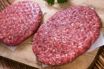 Some fresh made Burgers