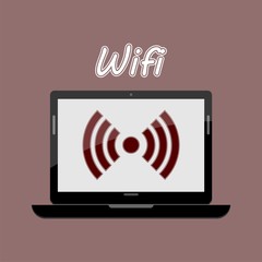 Wifi laptop icon