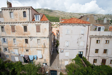 Fototapeta na wymiar Living old city of Dubrovnik