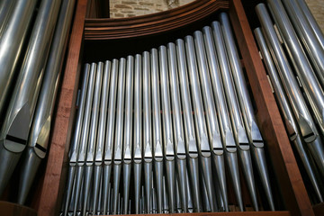 Organ in the Basilica of Saint Nicholas in Bari, Puglia, Italy