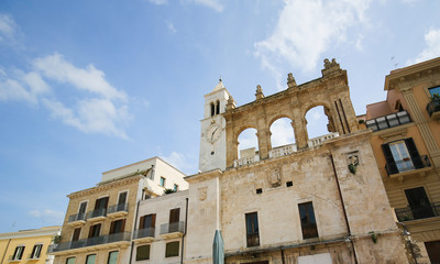 Obraz premium Clock Tower in the center of Bari, Italy