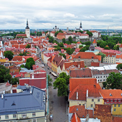 Fototapeta premium Tallinn old town view