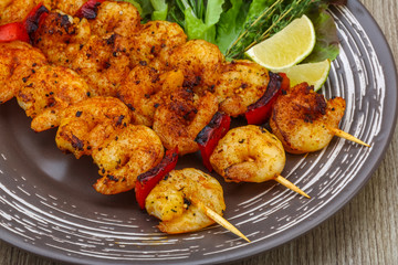 Prawn skewer