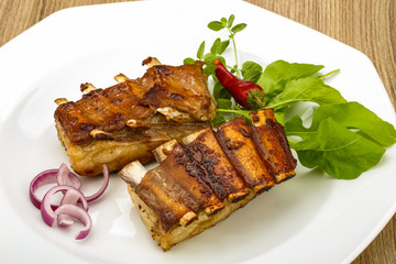 Roasted lamb ribs