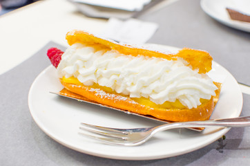 whipped sour cream puff