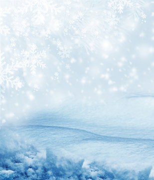 Fototapeta Background of snow. Winter landscape