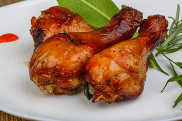 Roasted chicken legs