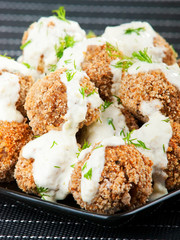 Meatballs with white sauce
