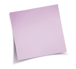  Purple Sticky Note Isolated On White 