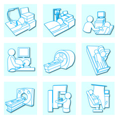 健康診断アイコン1（ブルー）