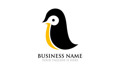 Obraz premium Illustration of Simple Cute Penguin Logo