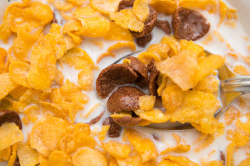 cereal in milk breakfast for health