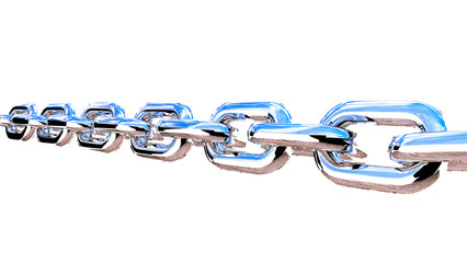 Obraz premium Metal realistic chain